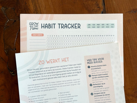 Habit tracker - per 6 kaarten